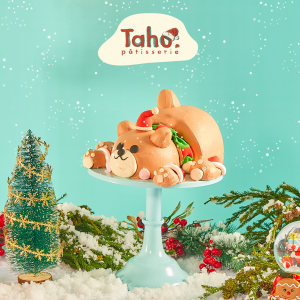 Bánh sinh nhật chủ đề Giáng Sinh | Bánh gấu nằm 3D | Christmal Cake