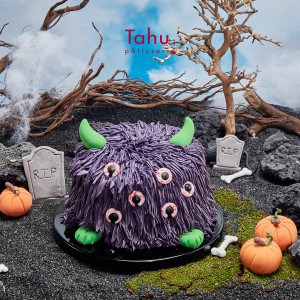 Purple furry monster