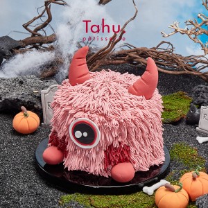 Pink hairy monste